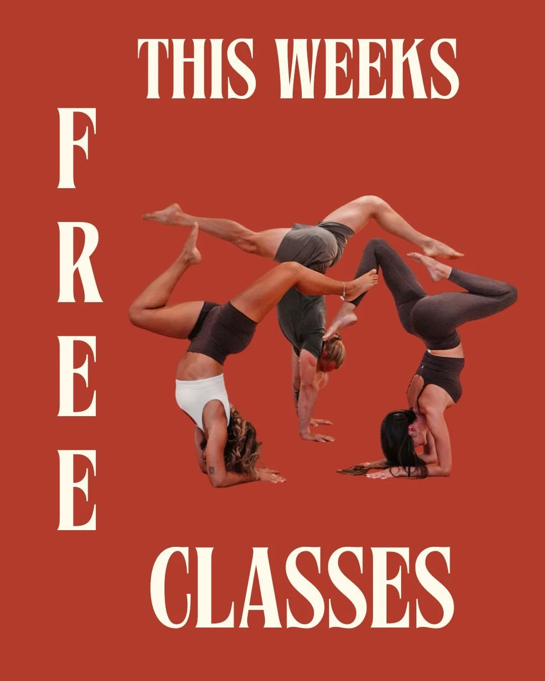 Join us for our celebratory classes ❤️&zwj;🔥❤️&zwj;🔥

Monday 13th 4pm
~ Yin Deepen with Amy

Wednesday 15th 6pm
~ Yin Deepen with Tess

Thursday 16th 5pm
~ Move + Melt with Kaleb

Saturday 18th 7.30am
~ Vinyasa Krama with Carol

Limited Spaces Avai