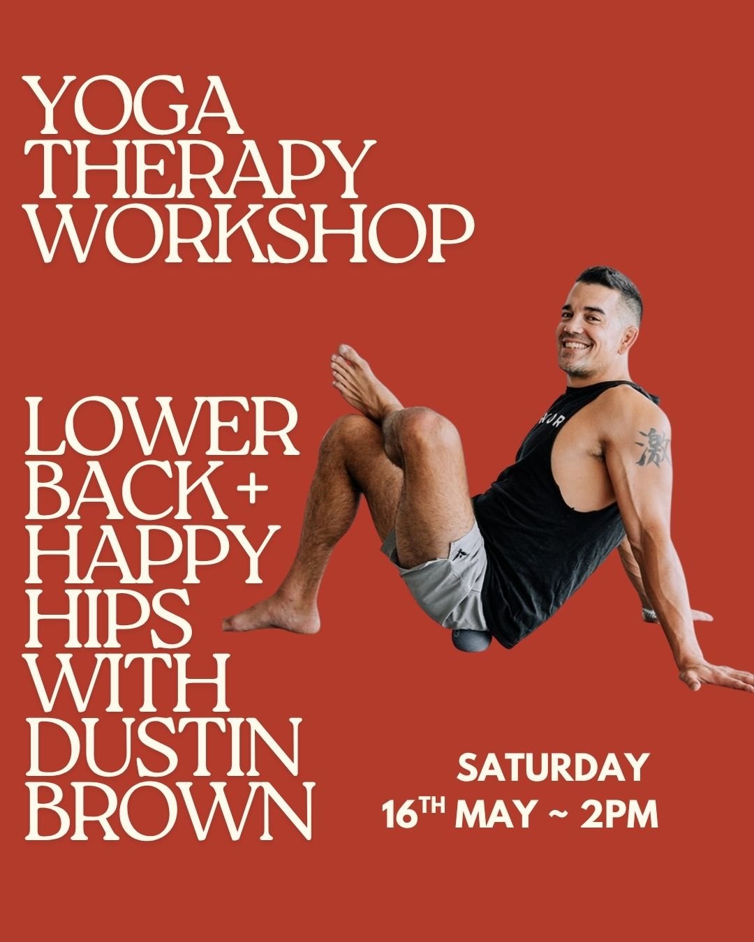 Yoga Therapy ~ Lower Back + Happy Hips with @dbrownyoga 

Chronic pain, tight hips, and a locked-up lower back aren't something you just have to live with.

This workshop gives you the tools to change that.

Whether you're navigating old injuries, sc