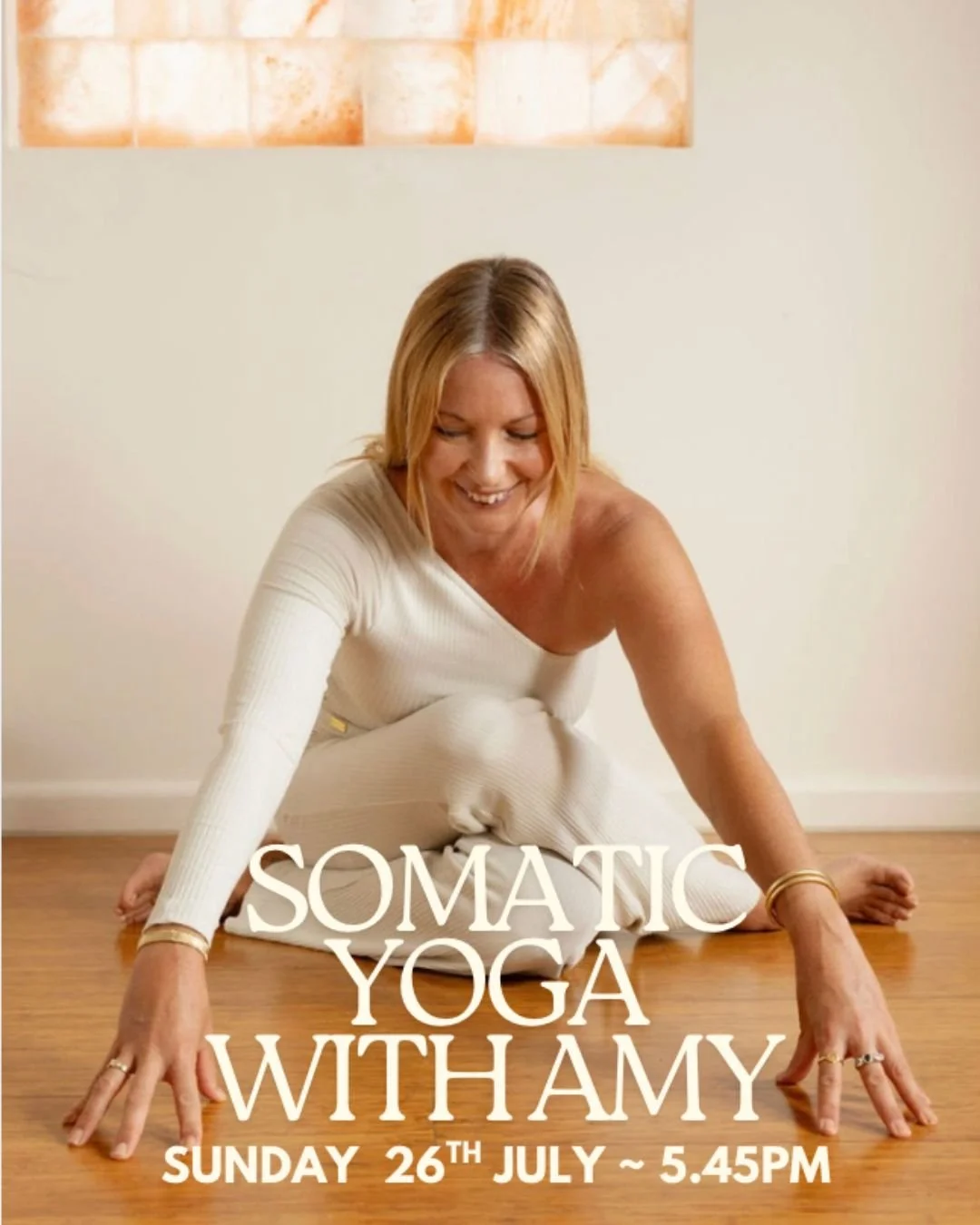 Somatic Yoga is a slow, intuitive practice designed to help you reconnect with your body from the inside out.

Rather than focusing on how a pose looks, this class invites you to feel, tuning into sensation, breath, and subtle movement to release ten