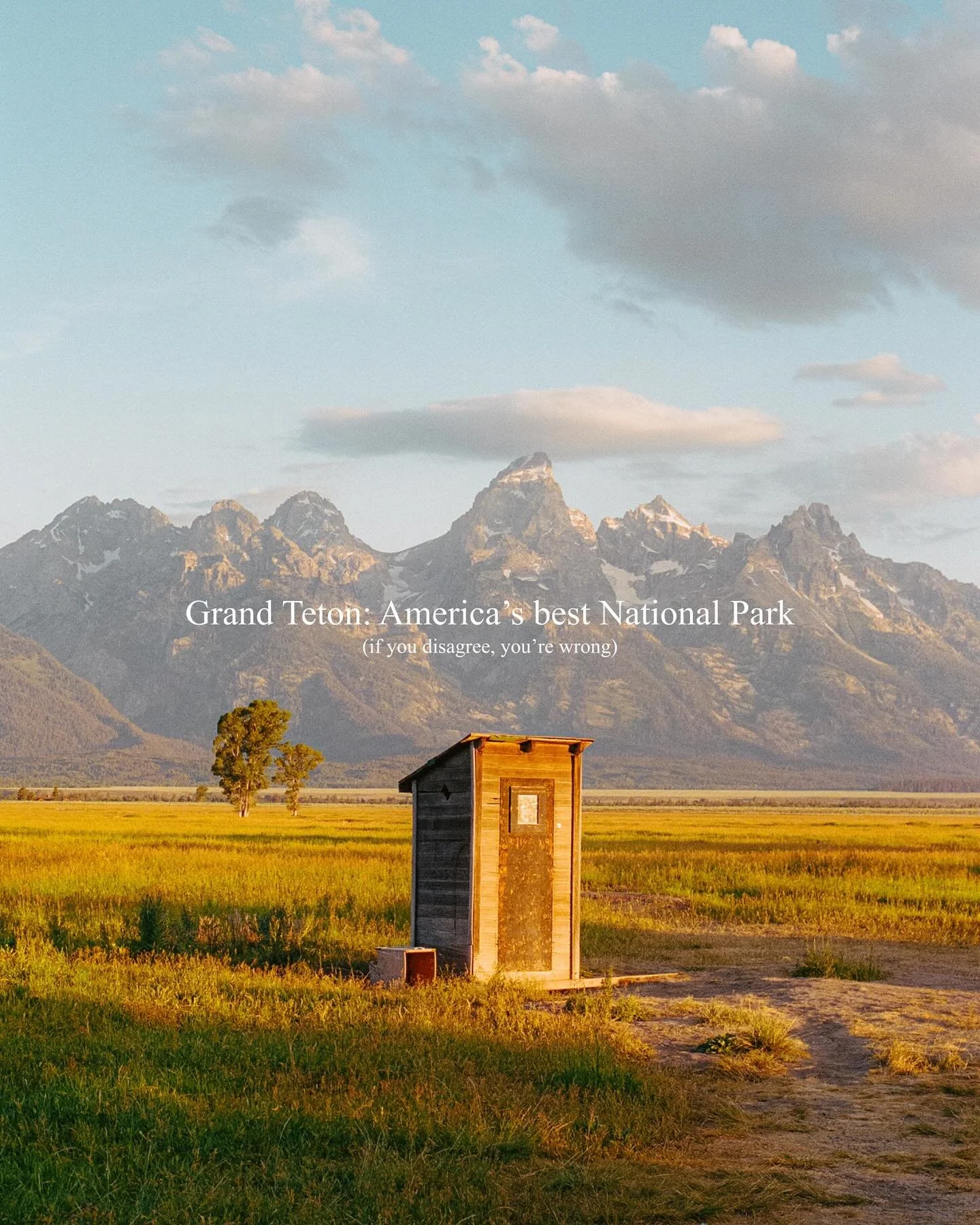 The Tetons look best on 35mm film. #grandteton #jacksonwyoming #vanlife