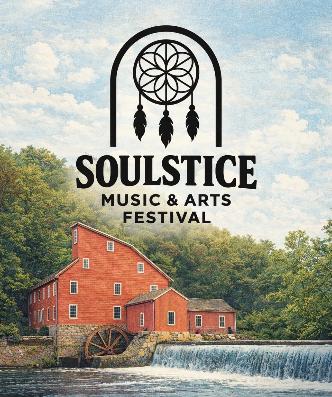 A glass of dark liquor with a lemon wedge on the rim, placed on a wooden surface. In the background, there is a clear glass of ice and a larger container of ice cubes.