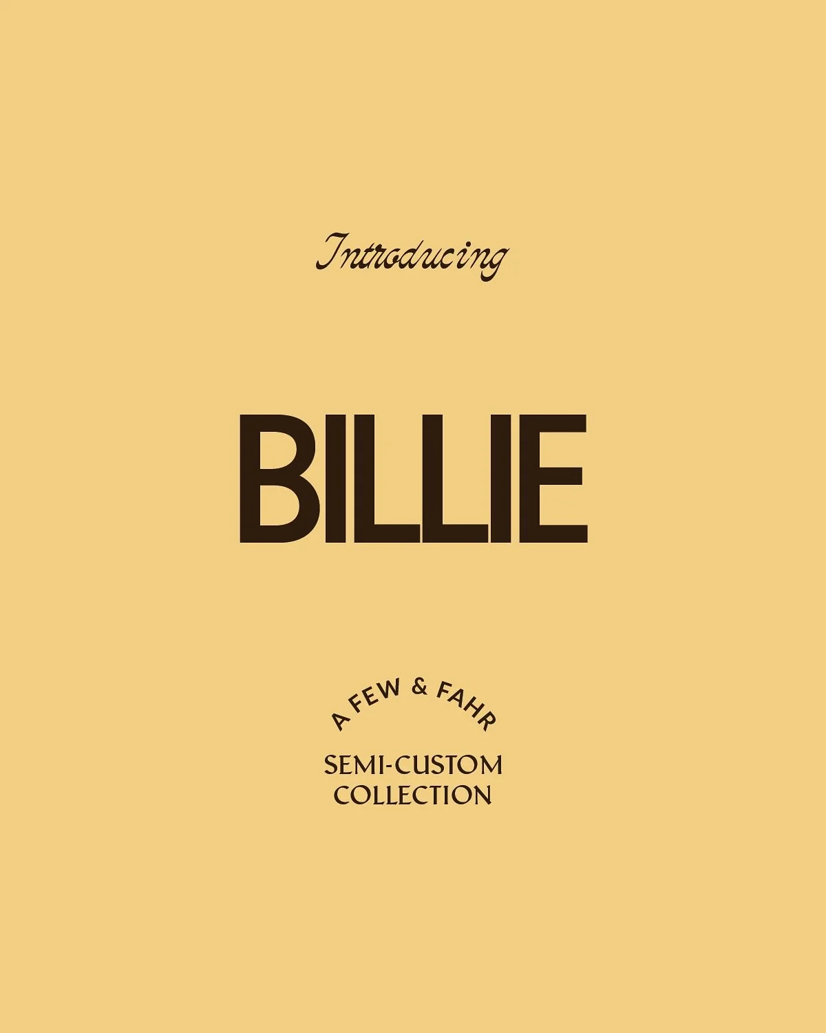 SEMI-CUSTOM IS HERE. 

Introducing the Billie collection.

Semi-custom is for couples who love intentional design and want a cohesive, fully branded event without an entirely bespoke process. Each collection is crafted to make a statement while keepi