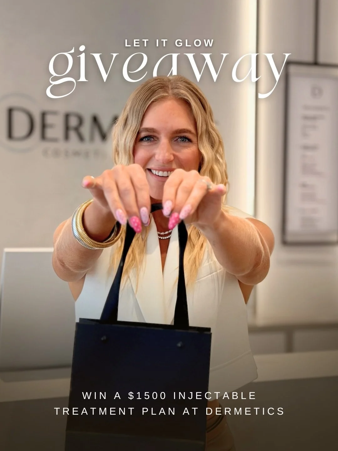 GIVEAWAY! 🍾

One of YOU lucky humans is winning an EPIC prize from the one and only, @dermetics!

Wait for it&hellip;.

WIN a $1500 Injectable Treatment Plan at Dermetics!!

We are celebrating this magical season by giving ONE lucky winner the chanc