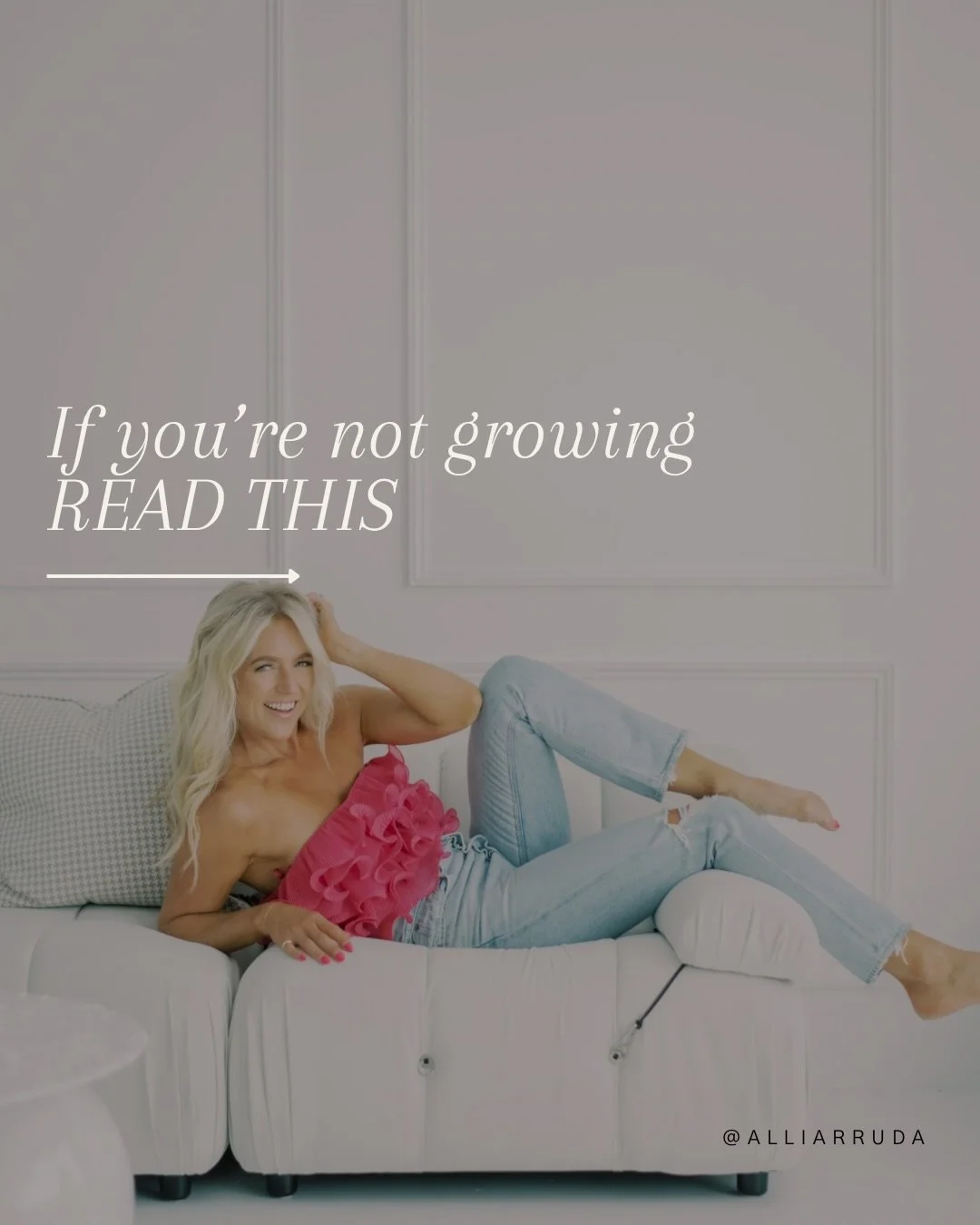 If you&rsquo;re not growing&hellip; READ THIS. 

Being invisible feels safer.
Being inconsistent might feel more comfortable.

If we&rsquo;re too comfortable too often we stop growing&hellip;
And when we stop growing we stop evolving.

I don&rsquo;t 