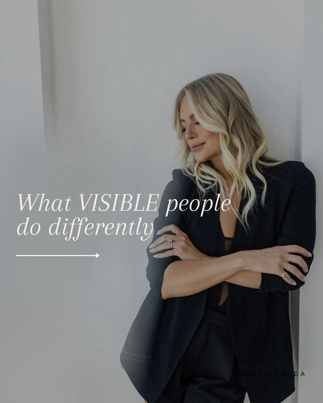 Visible people aren&rsquo;t necessarily doing more.
They&rsquo;re just showing up differently.
And they&rsquo;re showing up consistently.

They show up before they feel ready.
(Messy is better than perfect, right?!)

They say what actually think.
(Th