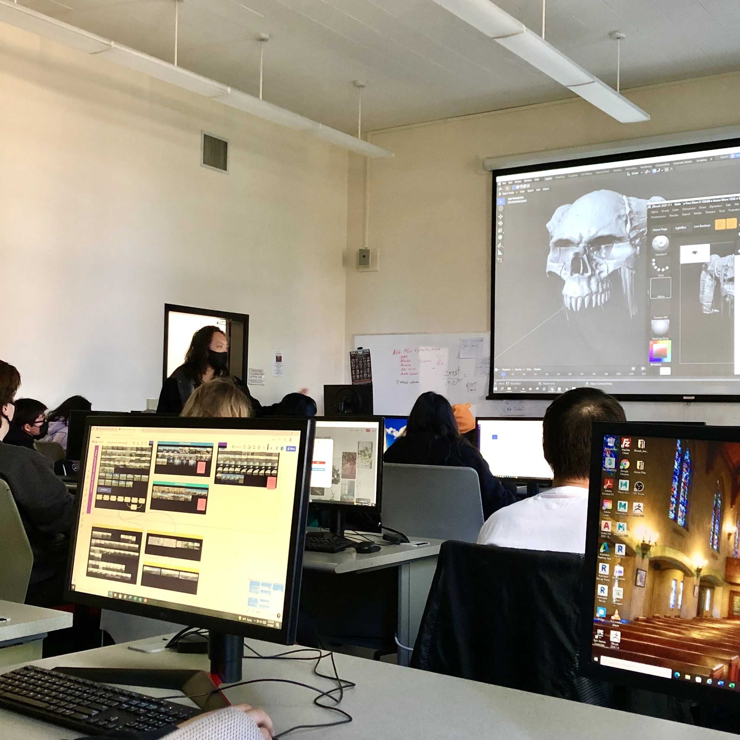 Casually crashing prof gabe's class.JPG