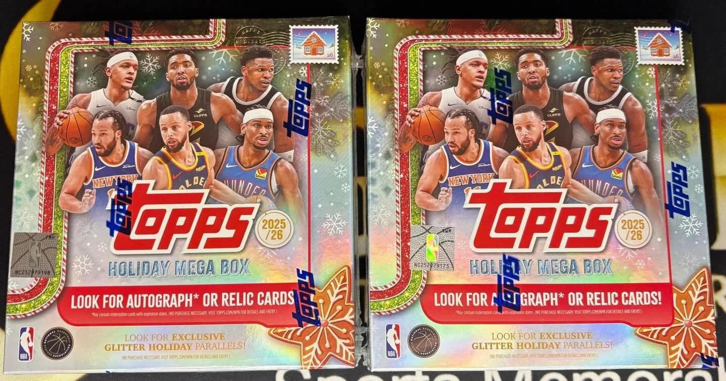 On Sale

Link Below

https://www.gssportsmemorabilia.com/Store/p/25-26-topps-holiday-basketball-mega-boxes