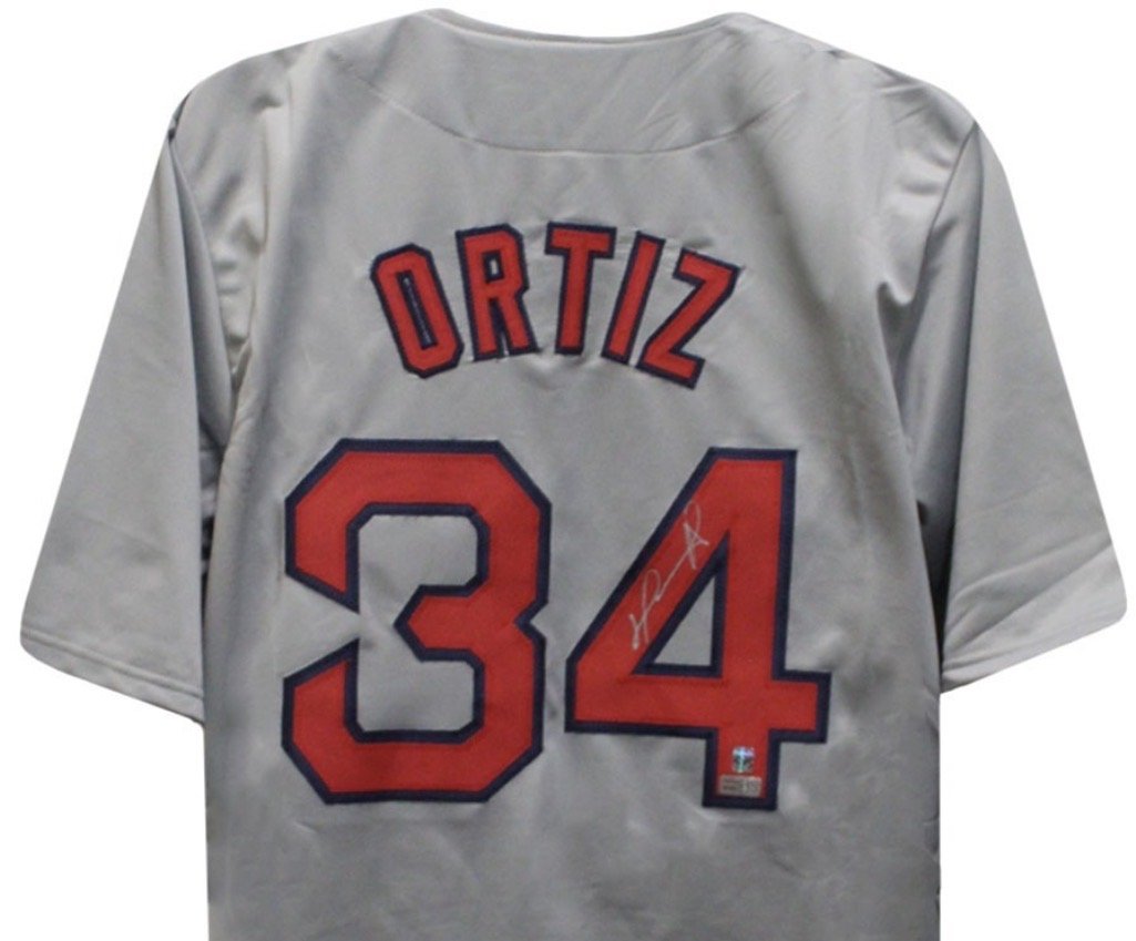 David Ortiz Boston Autographed Custom Jersey