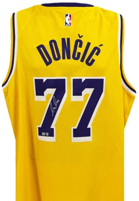 Luka Doncic Lakers Autographed Nike Swingman Icon Jersey