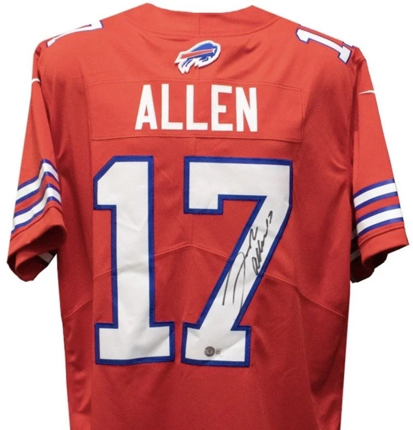 Josh Allen Bills Autographed Nike Jersey