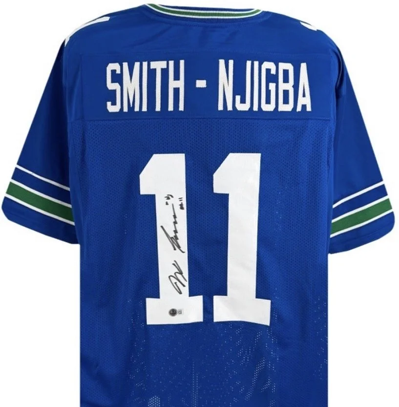 Jaxon Smith-Njigba Seattle Autographed Custom Jersey