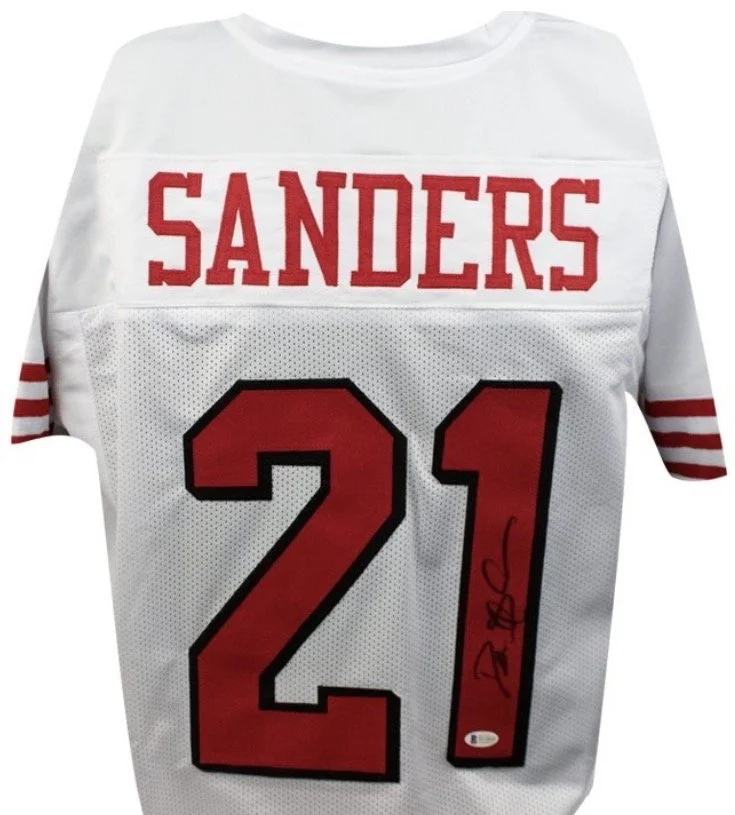 Deion Sanders San Francisco Autographed Custom Jersey