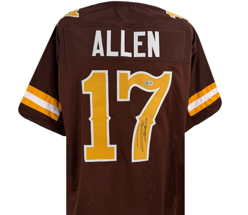 Josh Allen Wyoming Autographed Custom Jersey