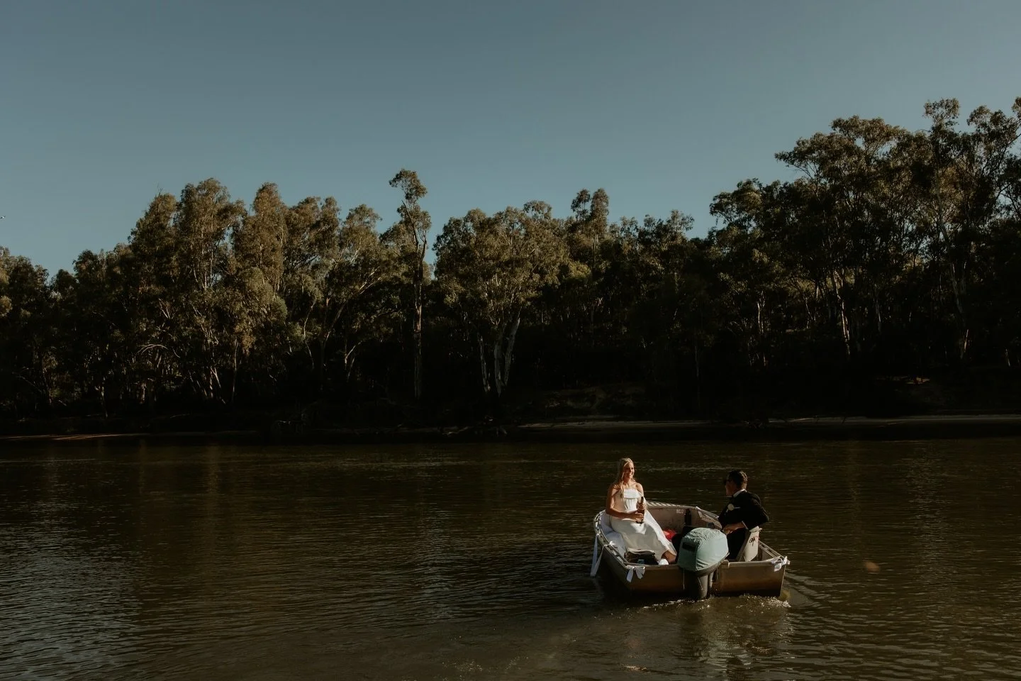 A few laps in the tinny on the Murray.