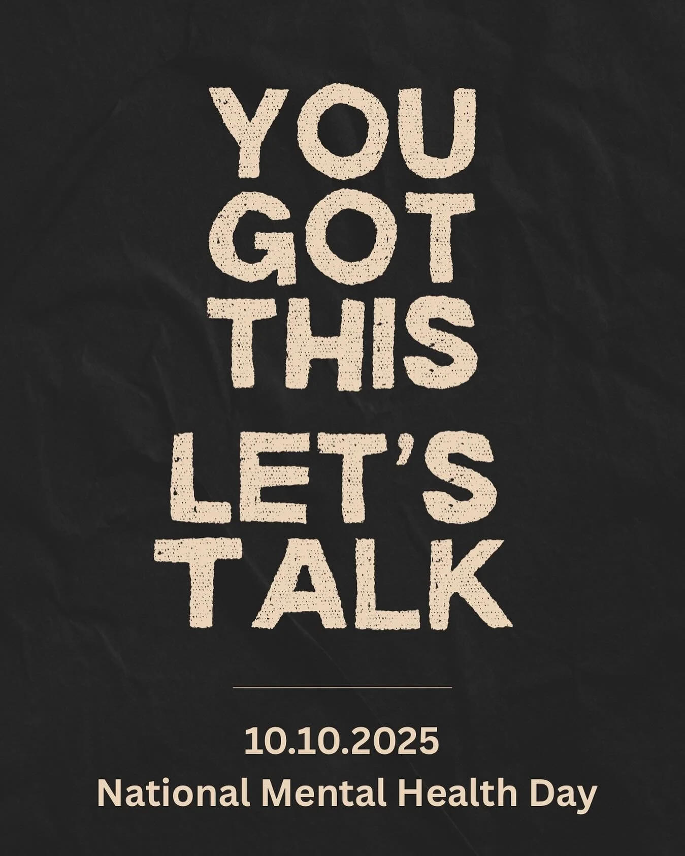 10:10:25 National Mental Health Day 

Today is a day to be kind to yourself, take time to relax and heal. You deserve it!