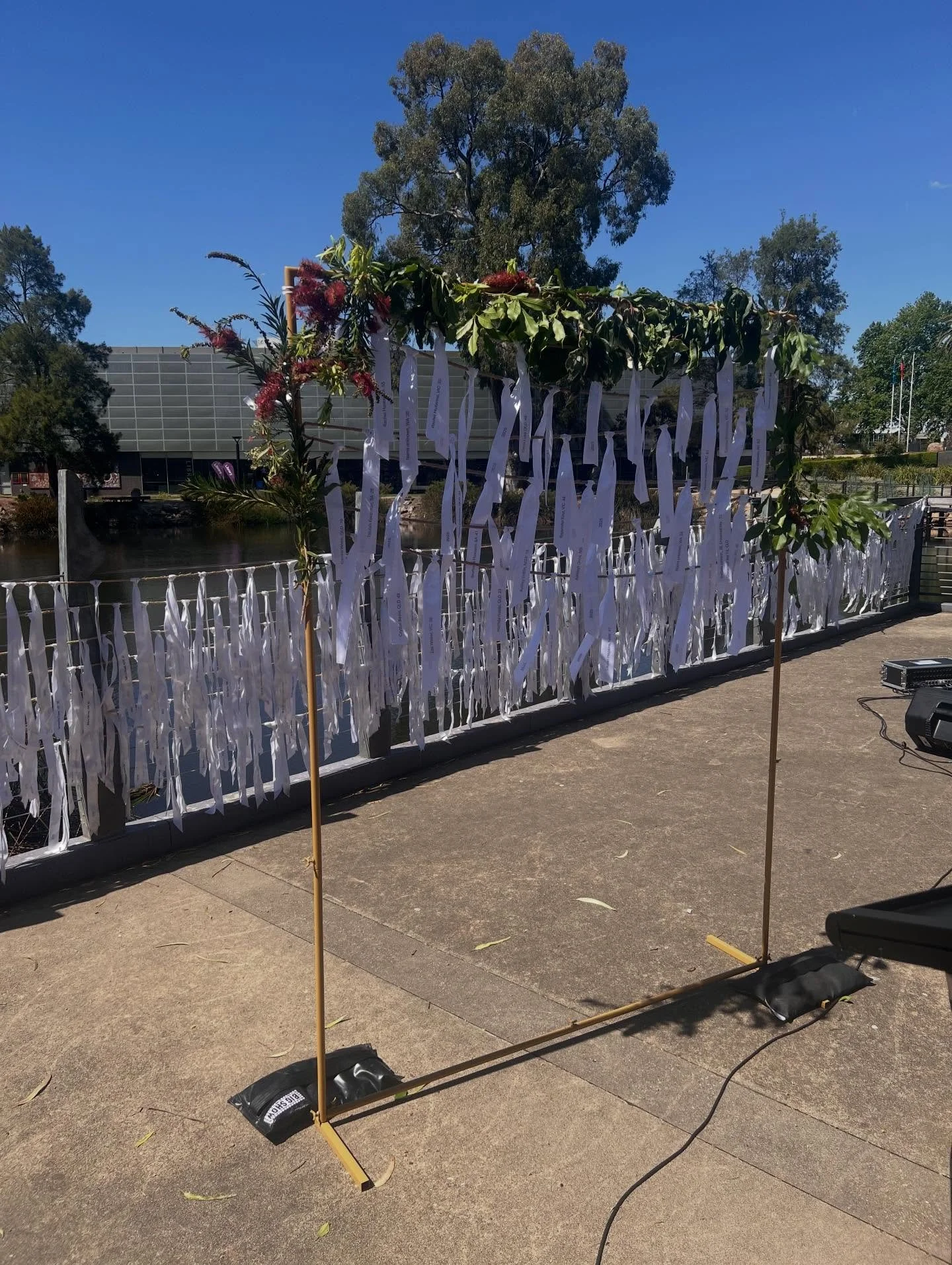 Family Law Pathways attended the Opening Vigil of 16 Days of activism. 

42 White Ribbons displayed represent the Women and Children who have lost their lives to Domestic Violence. Each women&rsquo;s names are displayed on a white ribbon as a reminde