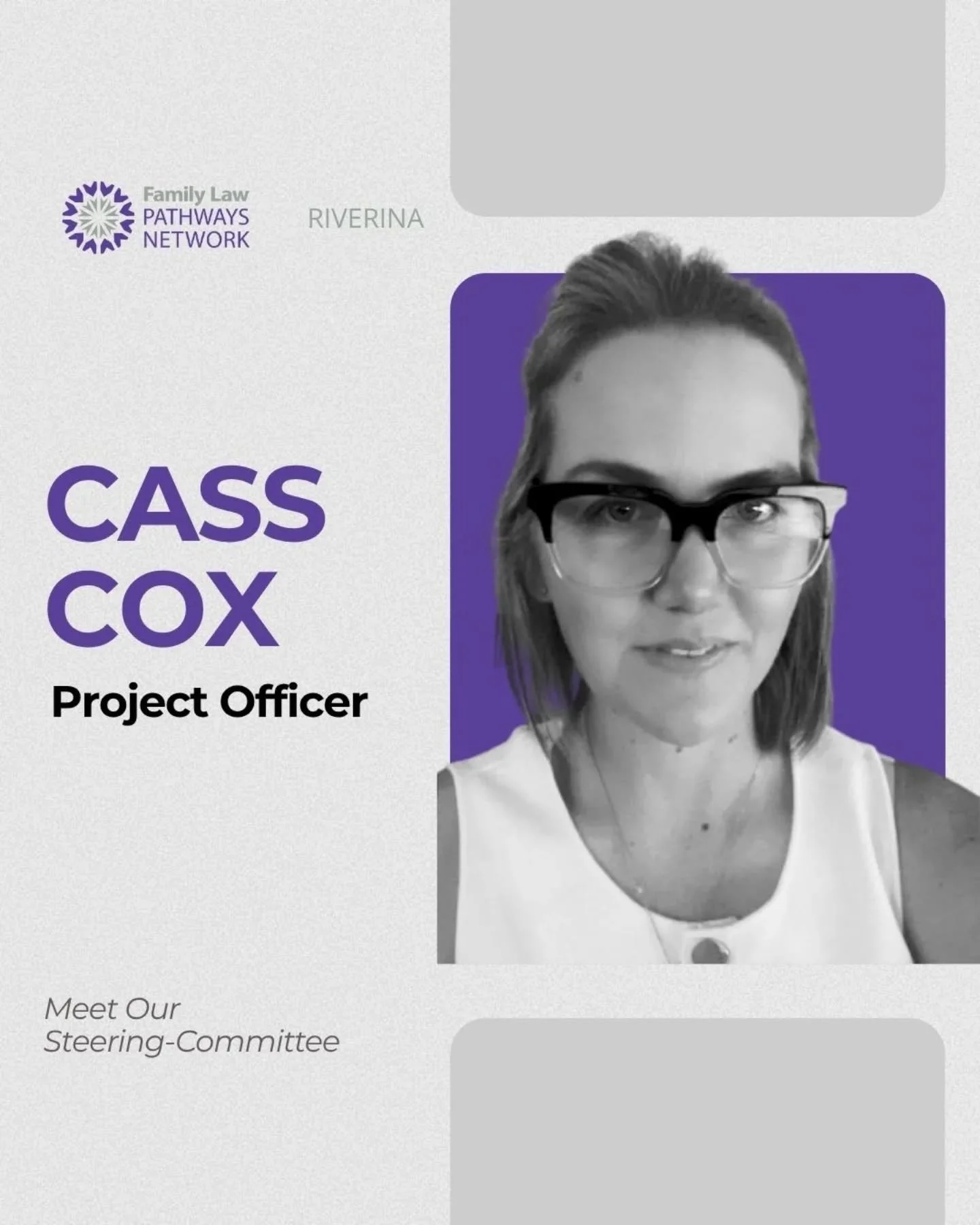 ✨ Meet Cass✨ 

Cass Cox is our Project Officer at FLPN Riverina&mdash;bringing people together and strengthening support for families across our region.

She&rsquo;s passionate about creating spaces where professionals can connect, collaborate, and b