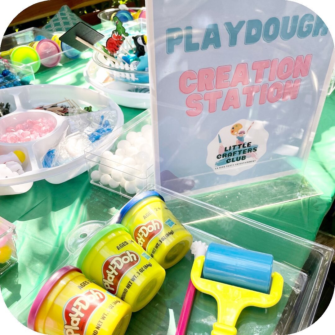 Close up of our PLAYDOUGH CREATIONS party package🎨🖌😍Book your event today! 

BOOK at LittleCraftersClub.com 
&bull;&bull;&bull;&bull;&bull;
#artsandcrafts #slime #kidsjewelry #la #lamom #losangeles #kidsparty #birthday #fun #childrensentertainment