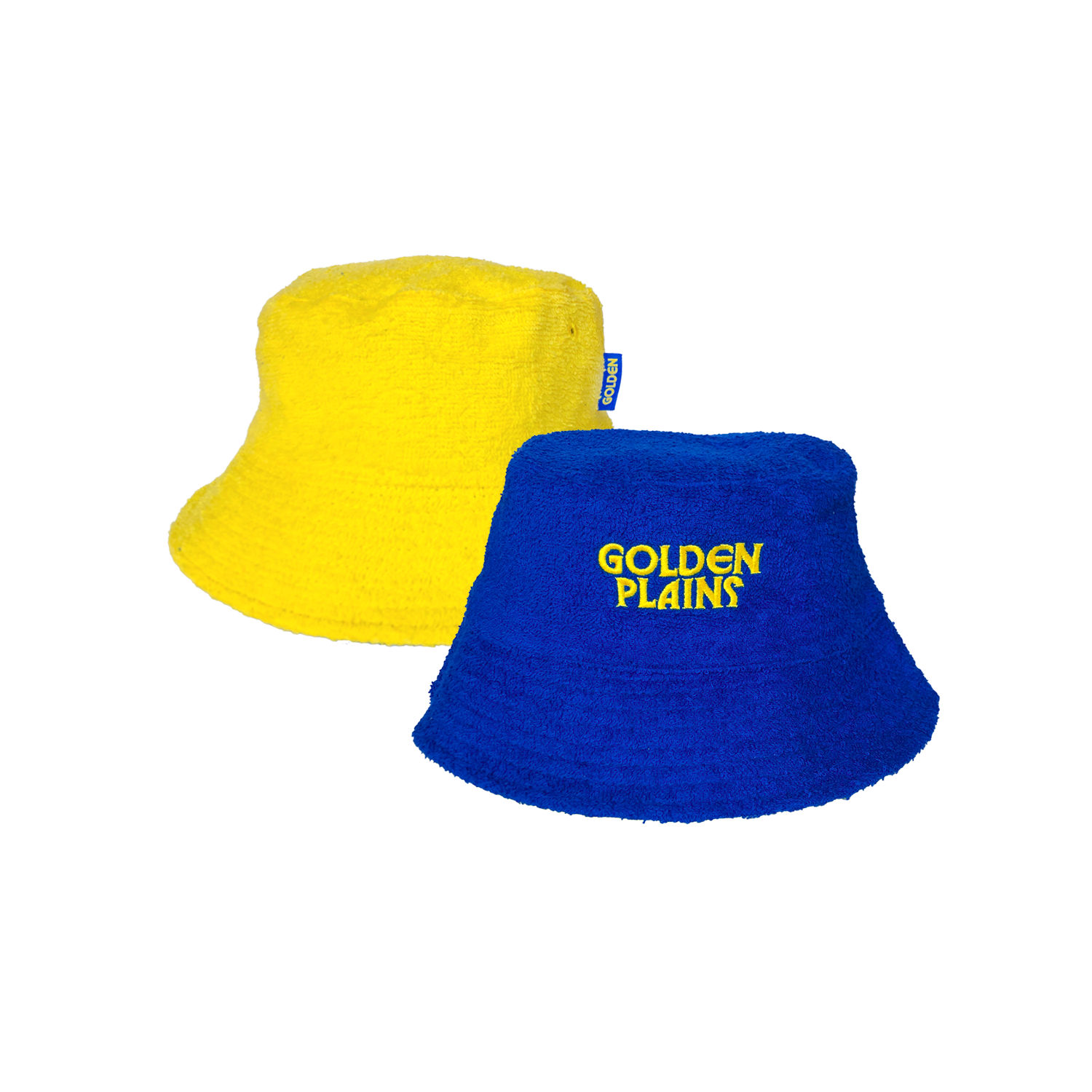 GP Terry Towelling Hat - Blue/Yellow