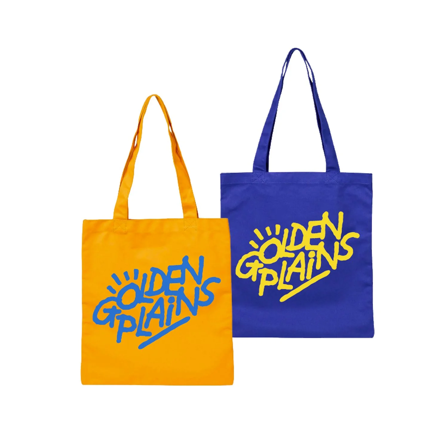 Golden Tote Bag - Gold & Blue