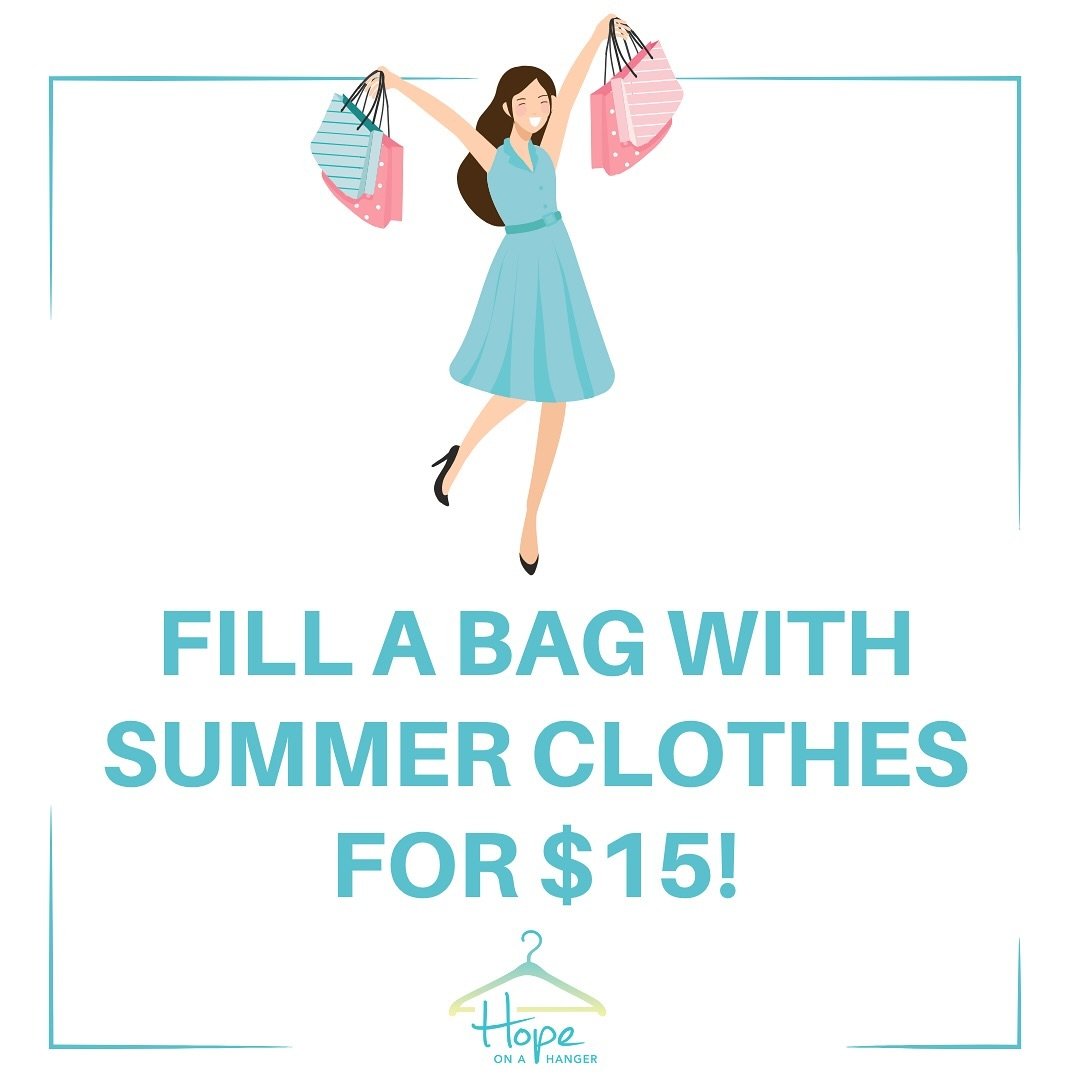 It&rsquo;s our amazing &lsquo;fill a bag&rsquo; sale at Hope on a Hanger at @high_street_shopping in Rangeville. Starting thjs morning at 10am, fill a bag with Summer clothing for just $15!! Help us clear some of our beautiful stock so we have room f