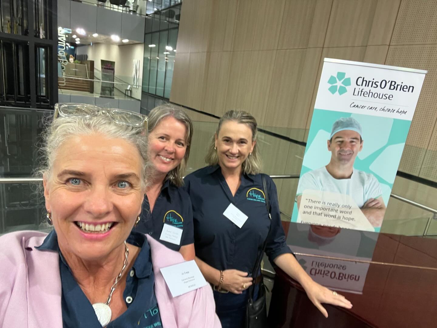 The last two days three representatives from @hopehorizonstoowoomba attended the first national symposium on integrated cancer care at the @chris_obrien_lifehouse . It was the most incredible conference meeting likeminded people from all over Austral