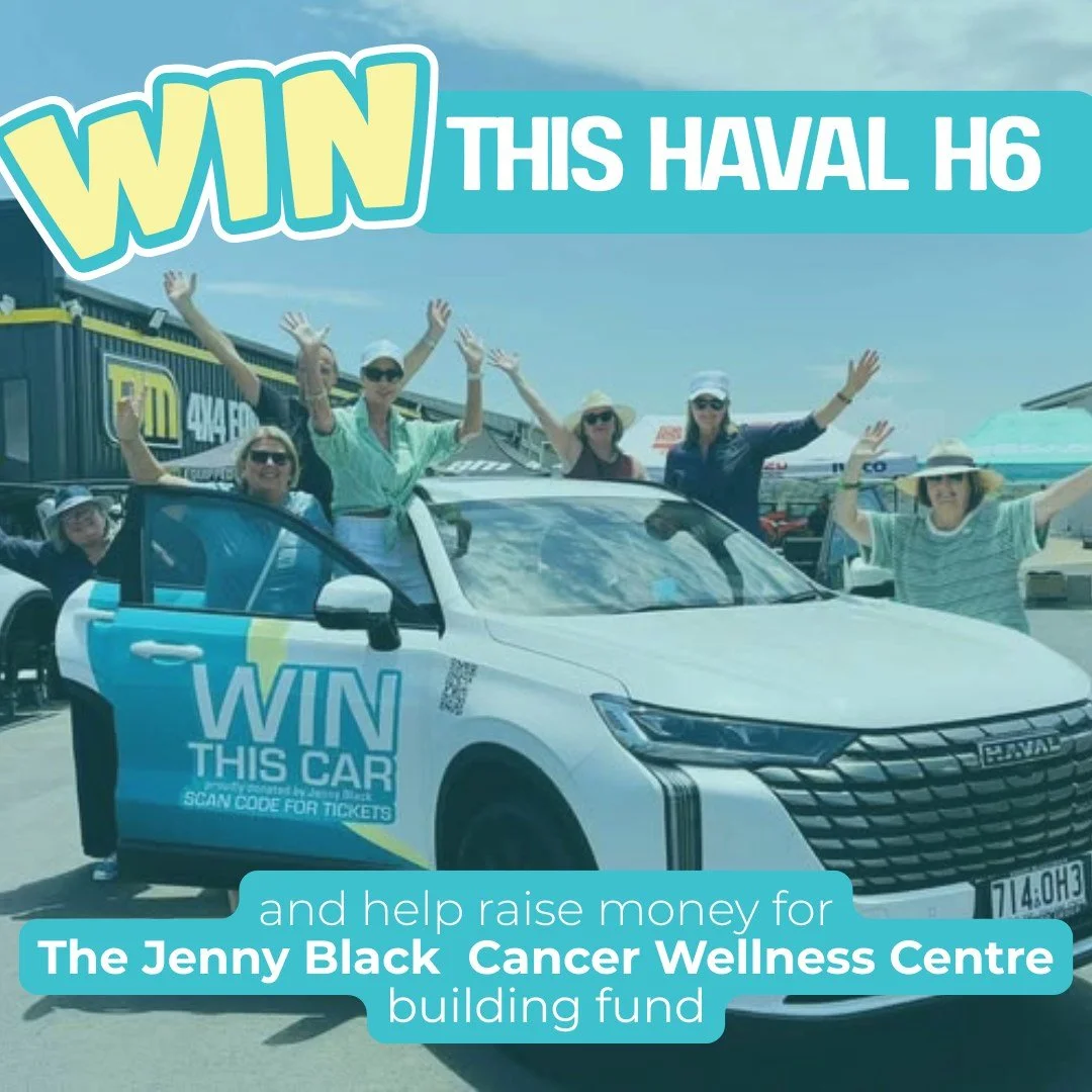 Planning on a new car in 2026?

Buy a ticket and you could win this Haval H6 Ultra Hybrid (valued at over $41K) while also helping to expand the Jenny Black Cancer Wellness Centre in Toowoomba with more rooms more resources and provide deeper care to