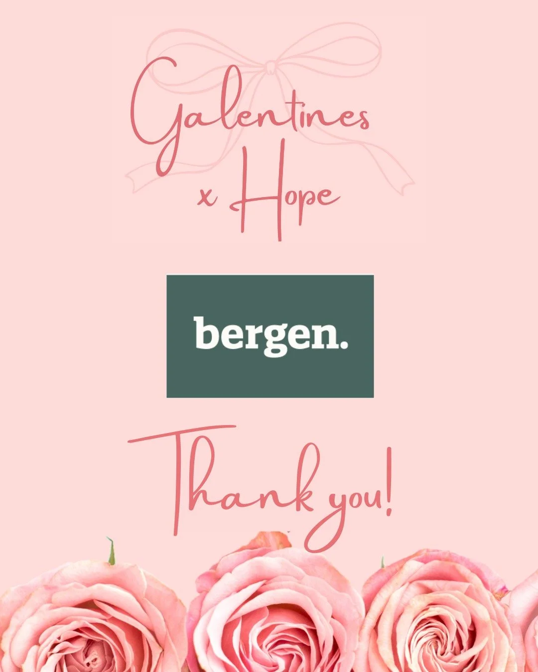 We are so grateful for the generous and enduring support of Clayton and his team from @bergentoowoomba who are hosting us for Galentines x Hope on Friday 13th February.

We are looking forward to a beautiful day with the always amazing food from Berg