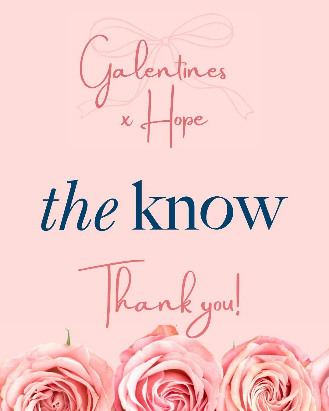 We are so thrilled to have the generous support of @@theknowskin  for our Galentines x Hope - a Bergen luncheon event on 13th February.

Founded by our own Cat Ardi-Brennan, Cat loves her skincare but got bogged down in all of the steps and counterin