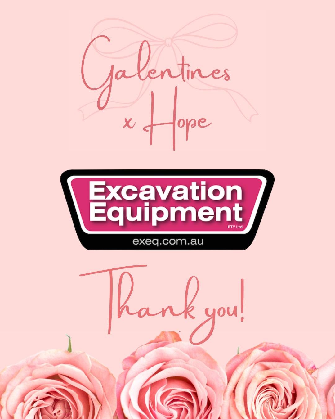 Generous sponsors of our Galentines x Hope event, local business @excavationequipment specialises in the sale of the best gear at great prices. Throughout a range of heavy-duty industries, they make it simple to get the top-quality equipment you need