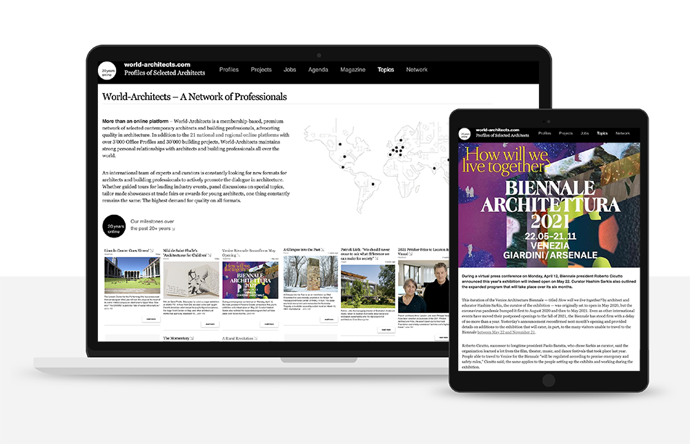 Webdesign for World-Architects.com