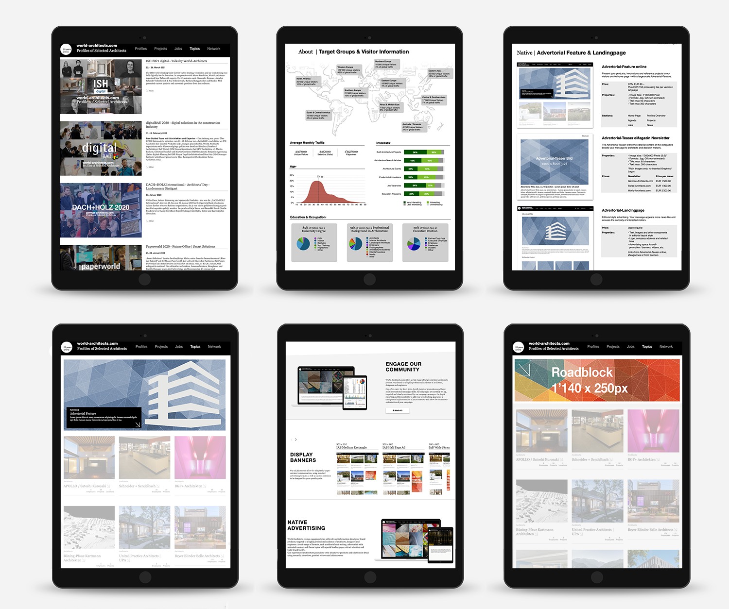 Definition and Design of World-Architects.com's advertising and communications offers