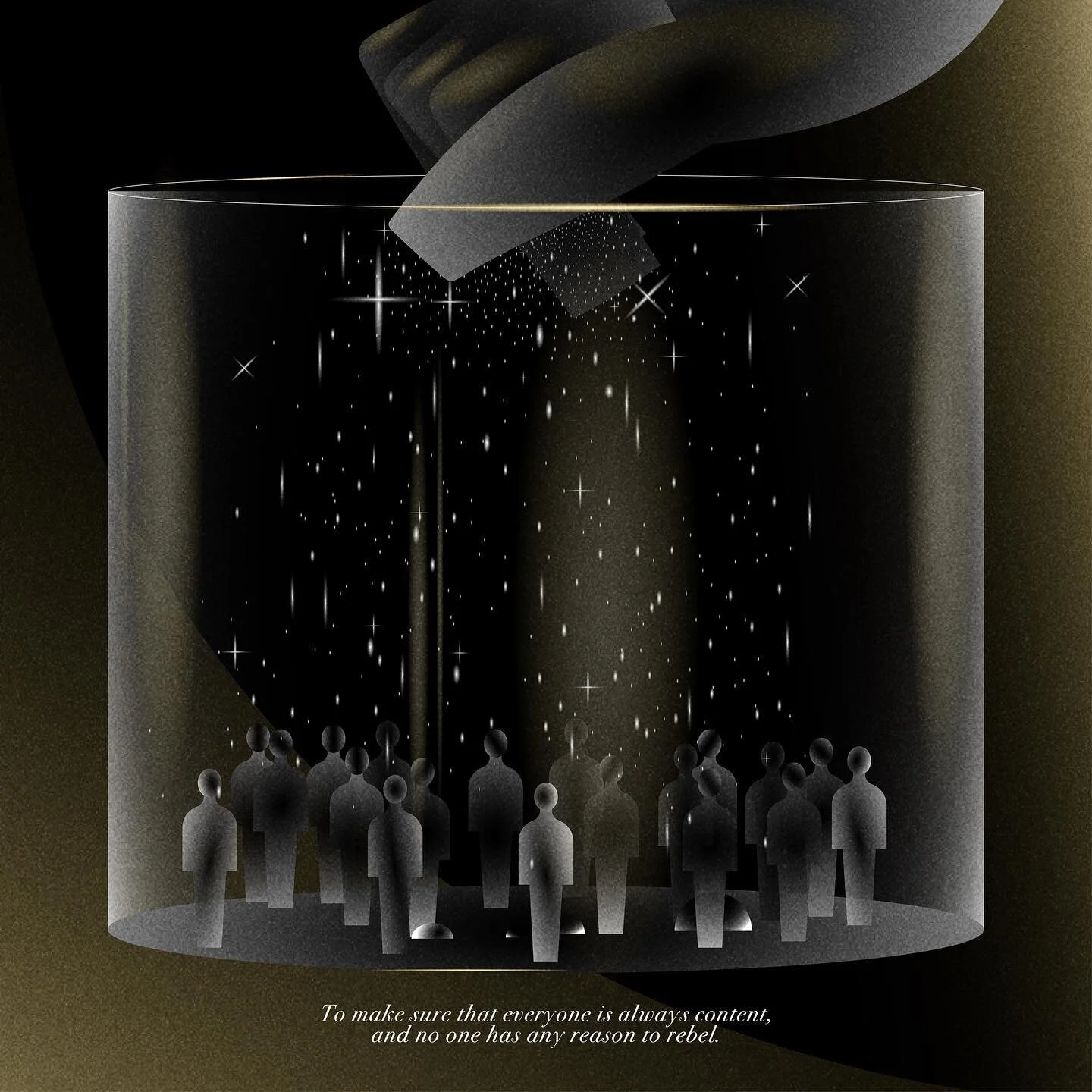 'The World Government uses advanced biotechnology and social engineering to make sure that everyone is always content, and no one has any reason to rebel.' &ndash; Noah Yuval Harari

#21lessonsforthe21stcentury #government #rebel #content #illustrato