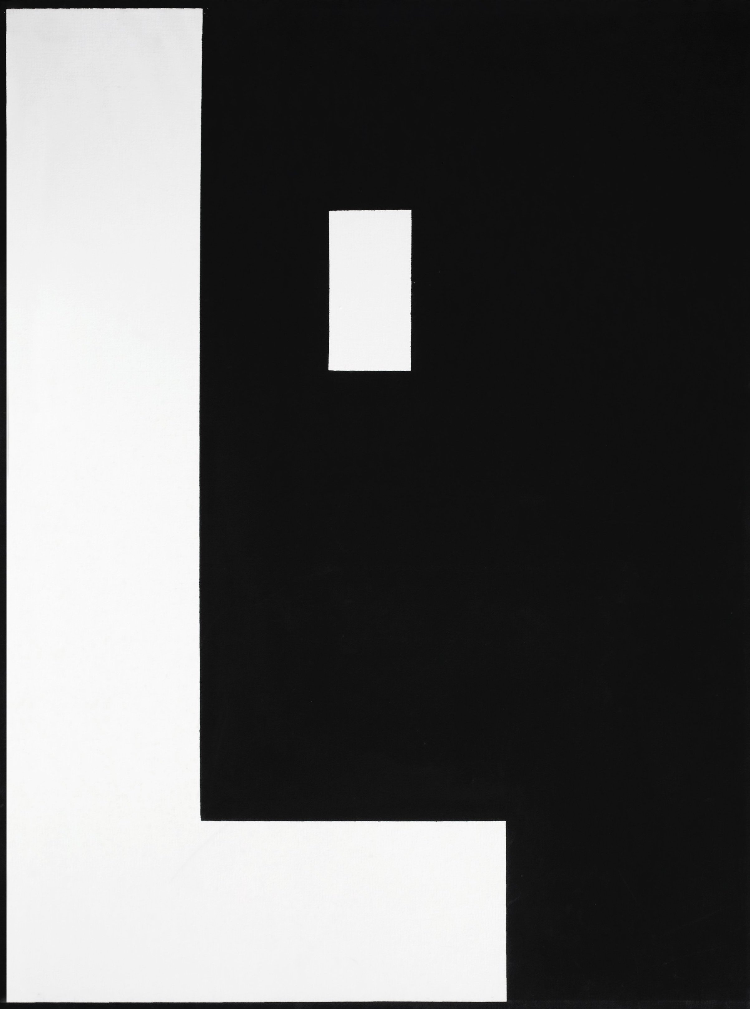 L'(Assente) The absent one, 1971
serigraph on paper