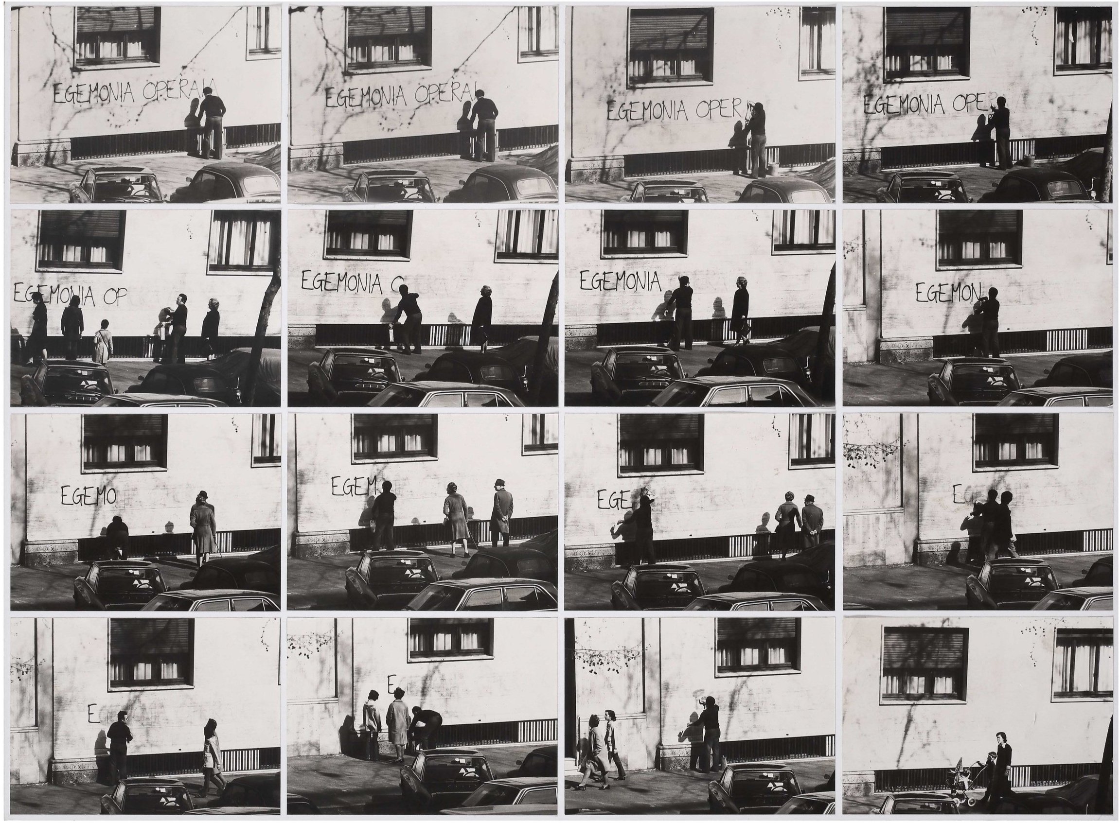 Workers Hegemony (with F.Balladore) 1977
2 panels of photomechanical prin