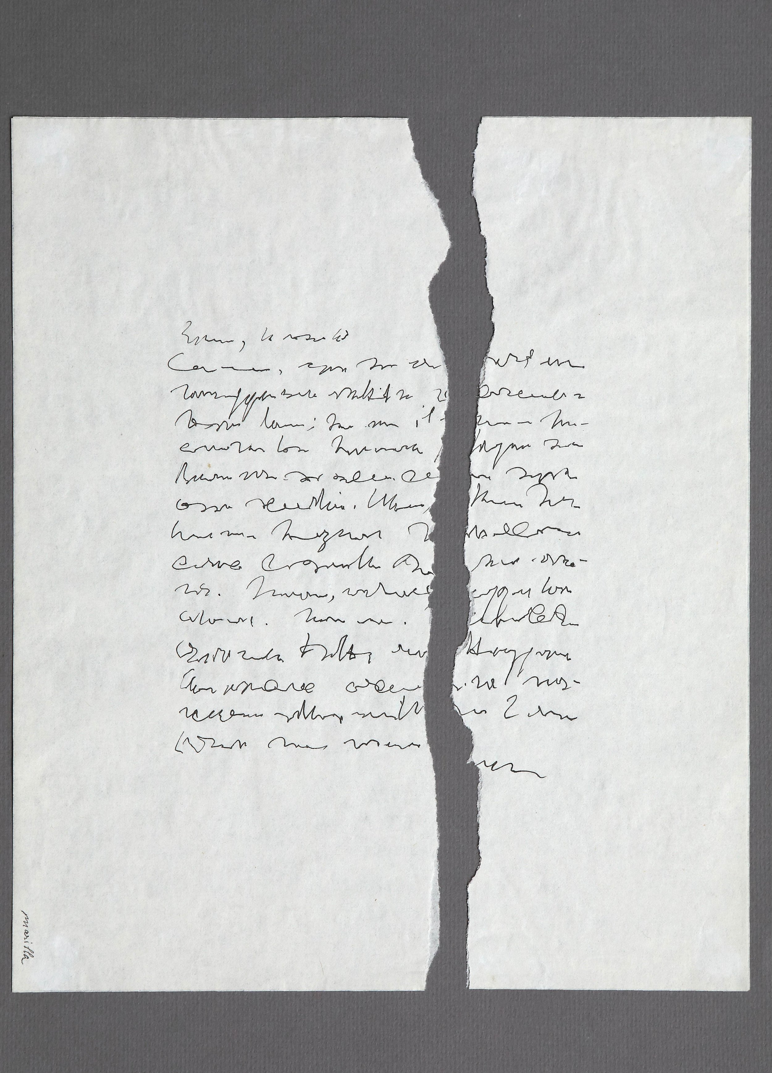 Letter with rupture, 1968