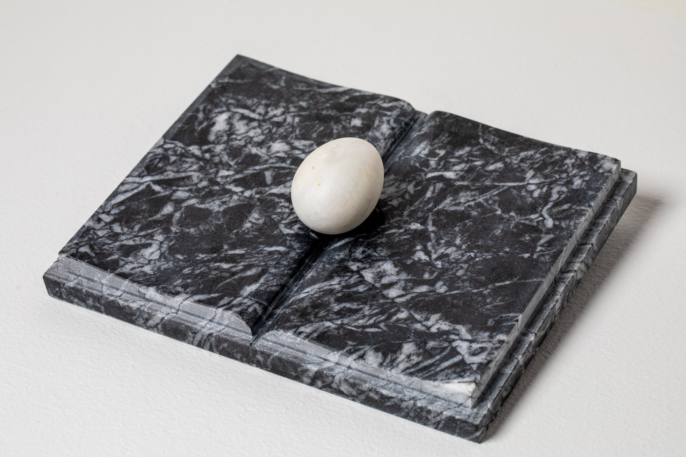 Untitled (book with egg), 1983
marble