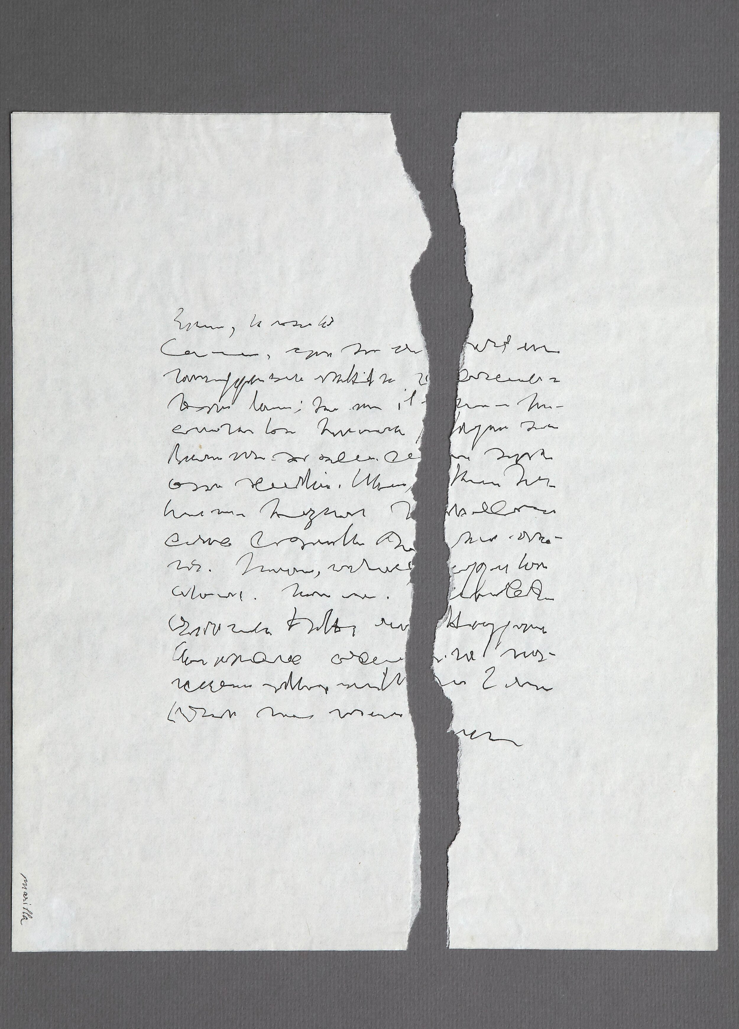 "Lettera con rottura", 1968