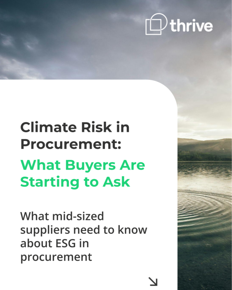 Why Climate Risk Is Starting to Show Up in Procurement