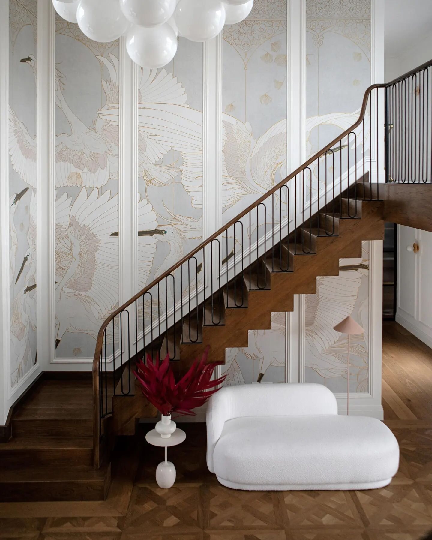 Taking a moment this rainy morning to look at the beautiful entrance of our Georgian Dublin project. This might be our favourite space in the house. And that floor from @doherty_flooring ! 😍😍

The full house tour is in the latest, gorgeous issue of