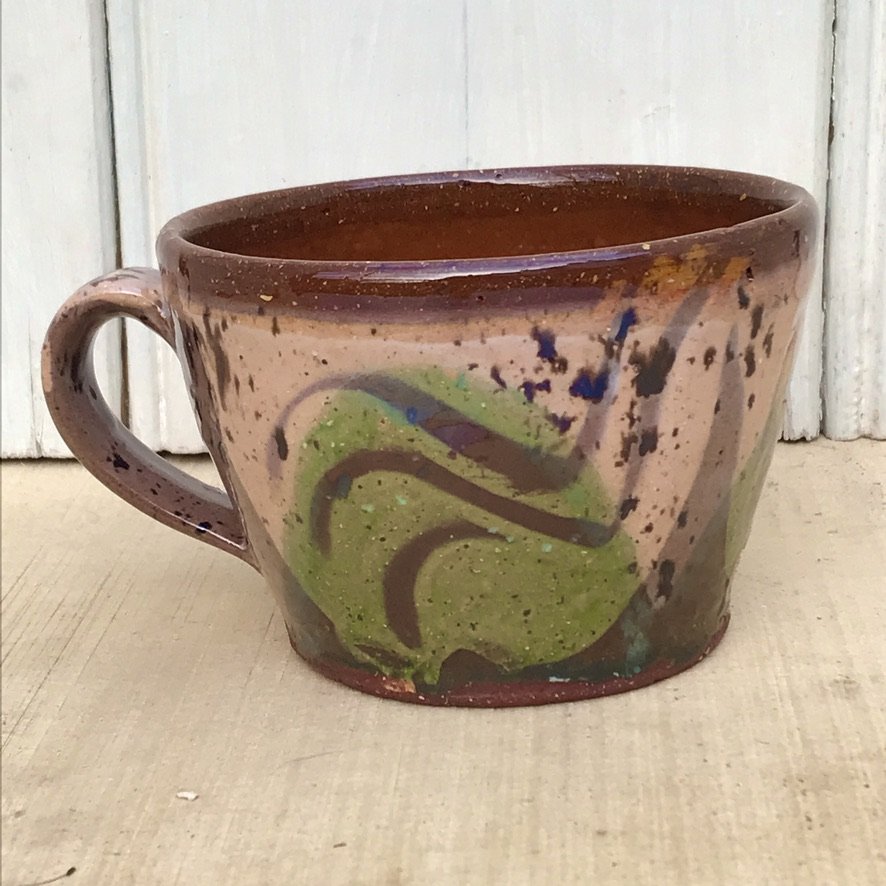 Large Slipware Rustic Cup