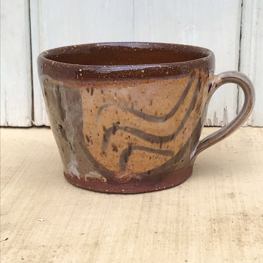 Large Slipware Rustic Cup 2