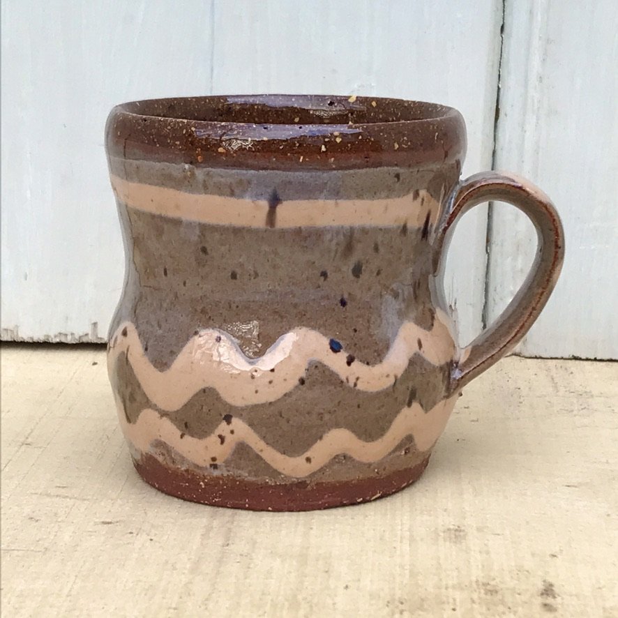 “Tulip” Slipware Rustic Cup (Small)