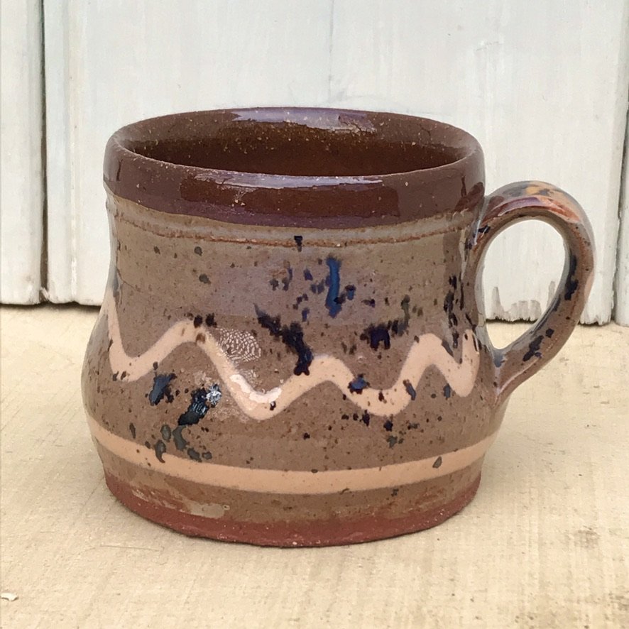 Small Rustic Slipware Cup