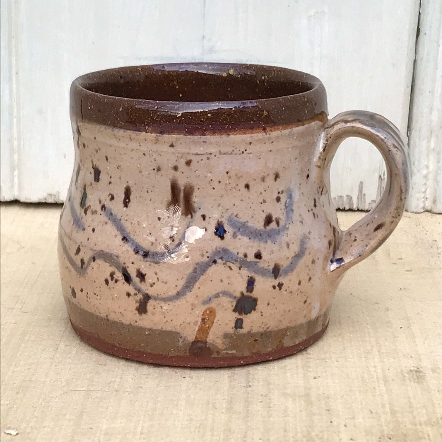 Small Rustic Slipware Cup