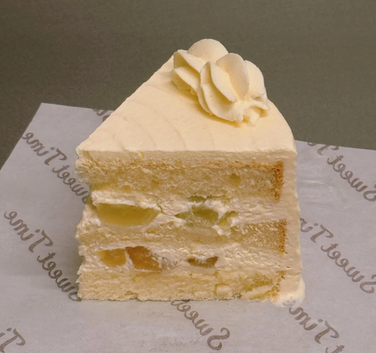 Sliced Grape & Kiwi Fruit Cake