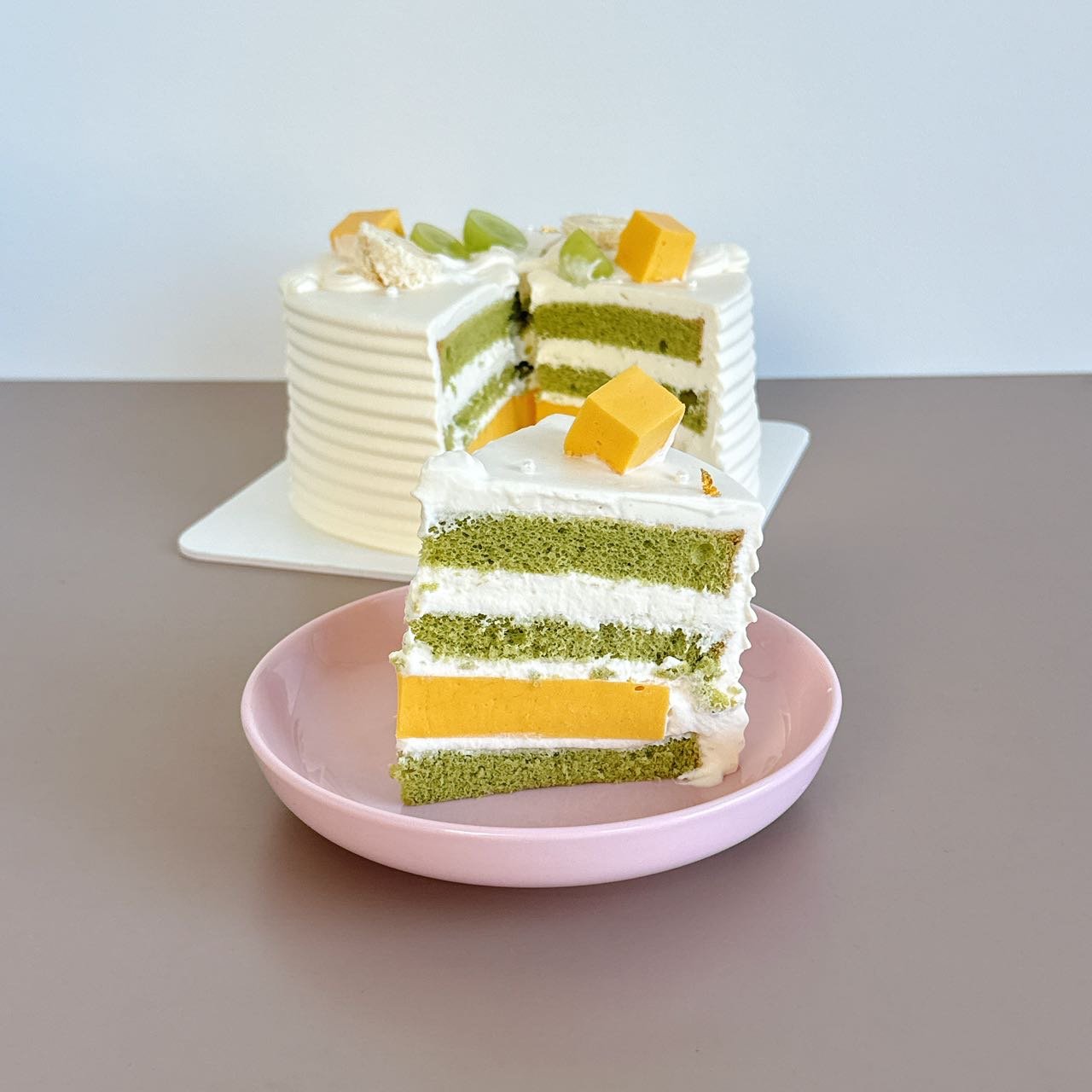 Coconut Cream with Mango Mousse