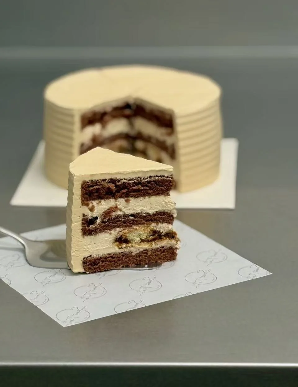 Sliced Tiramisu