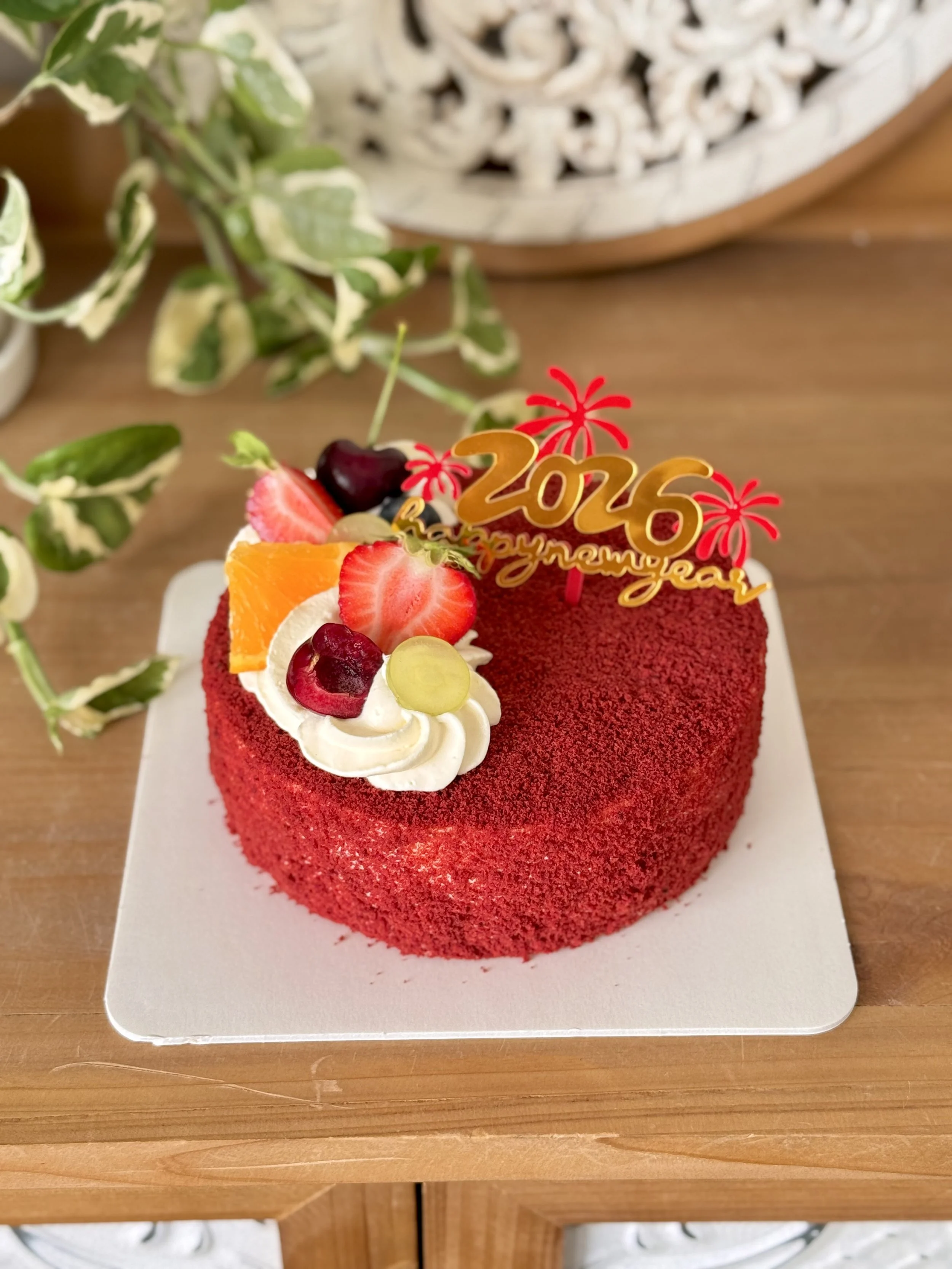 6" Strawberry Double Fromage Cheesecake - Happy 2026