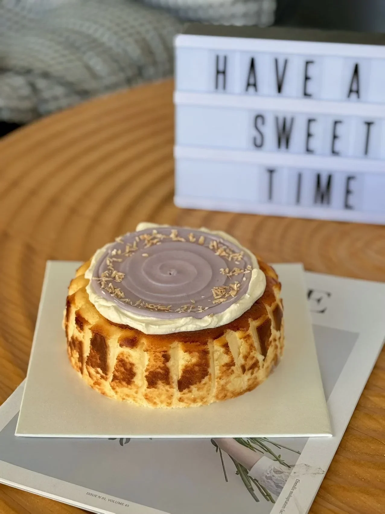 Taro Basque Cheesecake